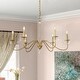 preview thumbnail 2 of 5, Modern Farmhouse 6-Lights French Country Chandelier For Dining Room - 35 in.