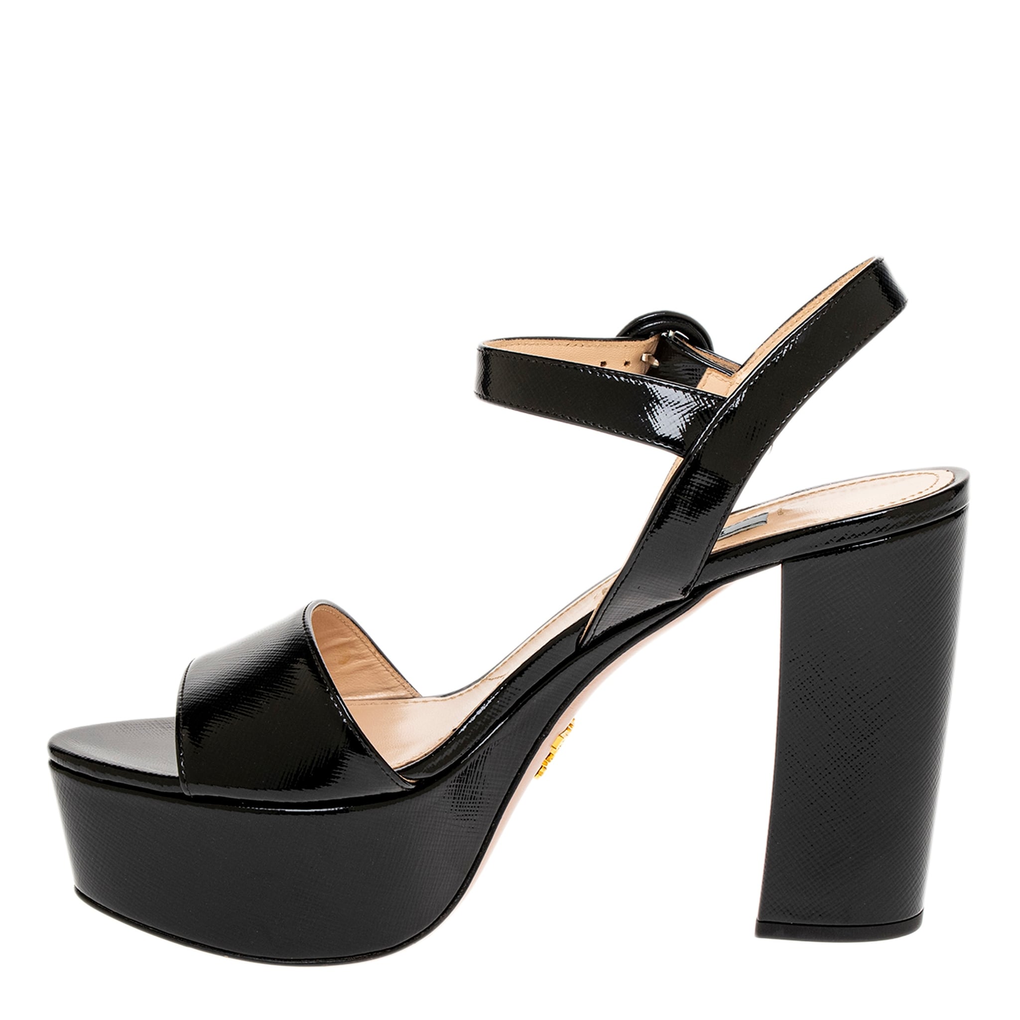 my】Prada Leather Strap Heels Prada Leather Strapy sandals heels