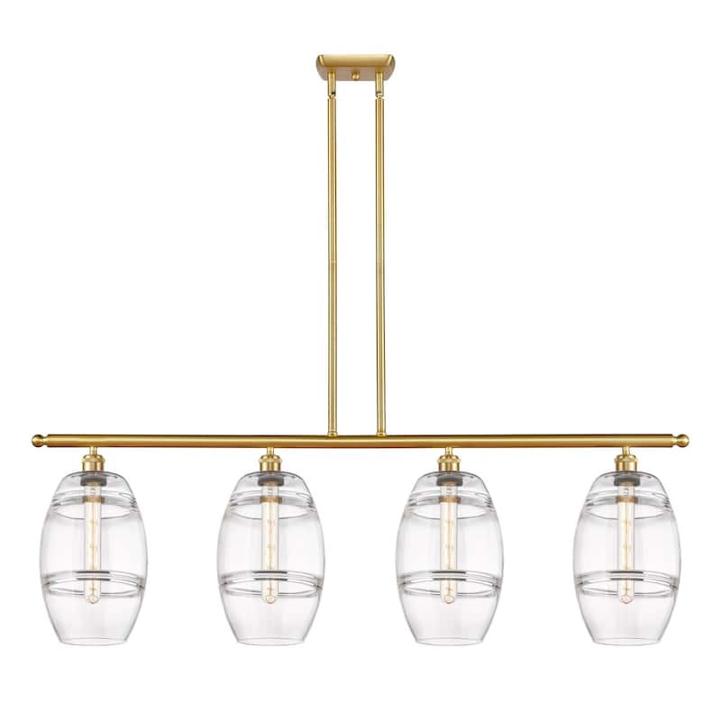 Innovations Lighting 516-4I-10-48 Vaz Linear Vaz 4 Light 48" Wide - Satin Gold / Clear