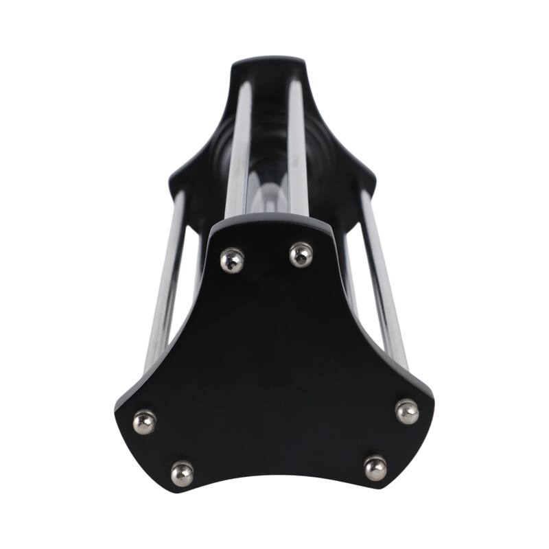 Wood Glass Hourglass Sand Timer Modern Cylinder Frame - 13" Black - 4" x 4" x 13"