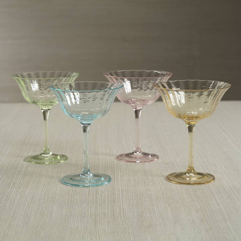 Apéritif 4-Piece Set Summer Cocktail Coupe Glasses