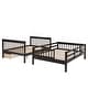 preview thumbnail 6 of 10, Full-Over-Full Stairway Wood Bunk Bed with Drawer,Storage and Guard Rail for Bedroom,Maximized Storage SpaceEspresso