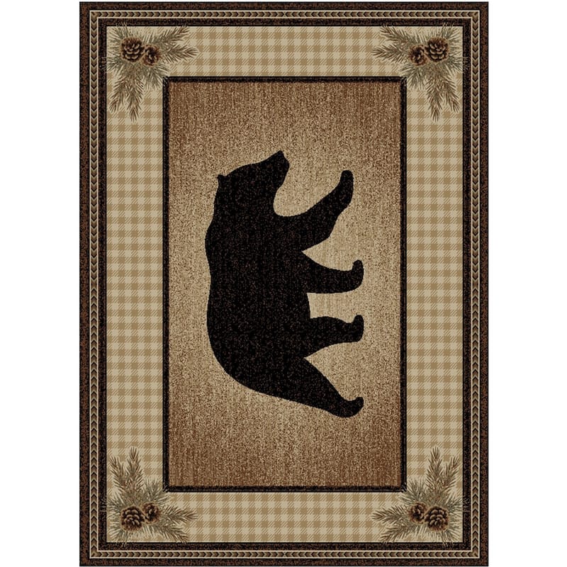 American Destination Townsend Brown Lodge Area Rug - 5'3"x7'3"