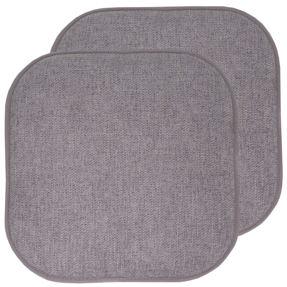 Sweet Home Collection Alexis Memory Foam Non Slip Back Chair Pad Cushion 16" x 16"
