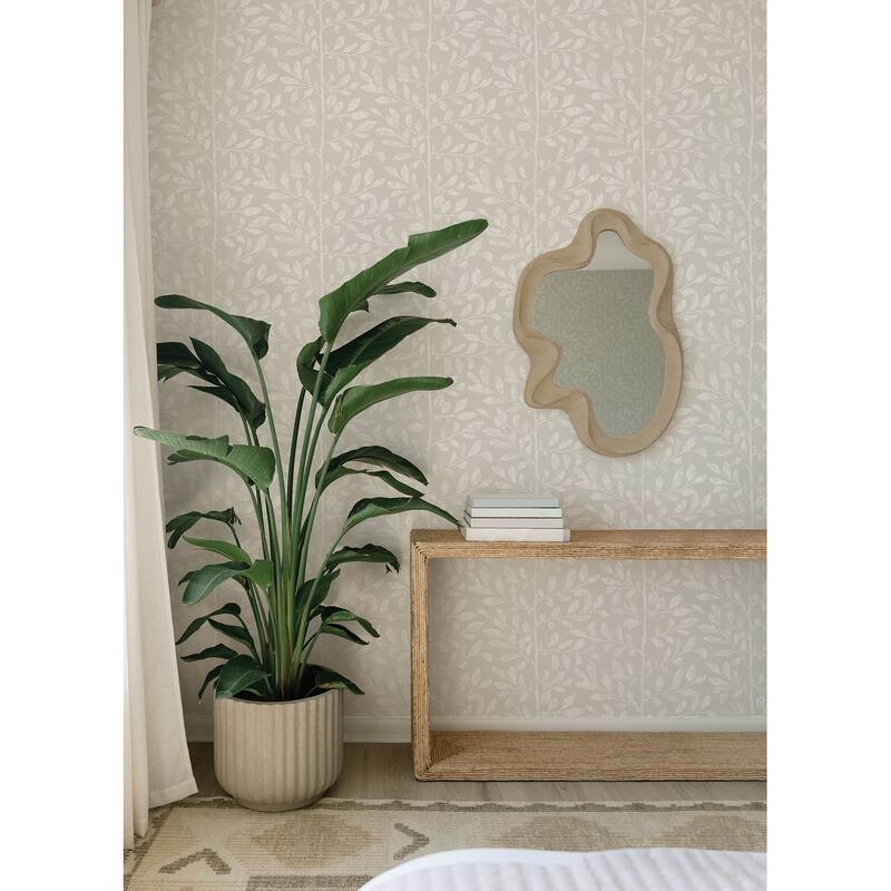 A-Street Prints Sagecrest Light Grey Sapling Wallpaper