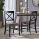 preview thumbnail 2 of 53, Christopher Knight Home Roshan Farmhouse Acacia Dining Chairs (Set of 2) Black + Walnut
