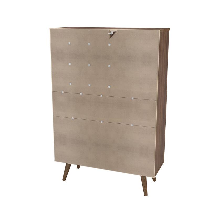 Polifurniture Salamanca Bar Cabinet, Walnut
