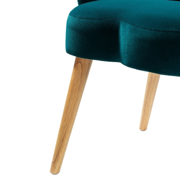 Flora scalloped velvet 2025 armchair