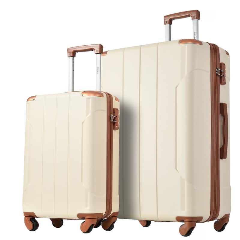 Hardside Luggage Sets 2 Piece Suitcase Set w/TSA Lock & Spinner Wheels