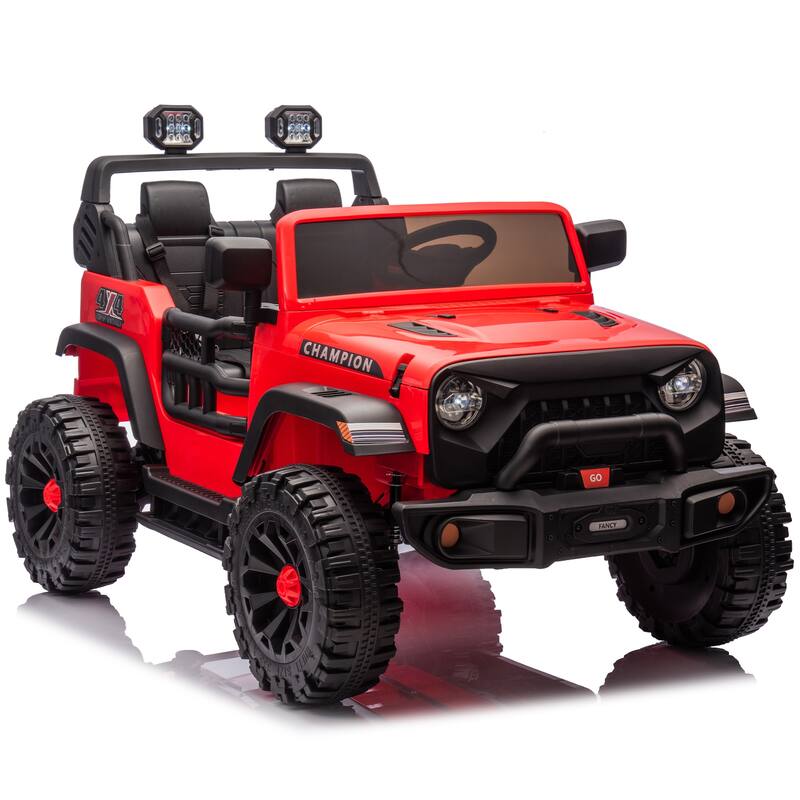 24V Two-Seater Kids Ride On Electric Car W/Parents Control,400w Motor,Provide A Speed Of 1.86-4.35mph For Kids Of 3+