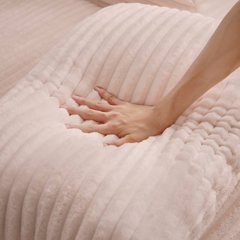 Lazy Sofa Chair Single Chaise Lounge Corduroy Upholstered Sleeper Sofa Ergonomic Couch Chair with Full Foam Cushion and Pillows