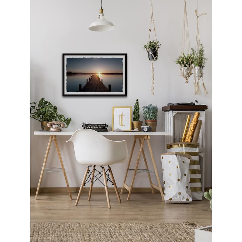 'The Sunset Awaits' Framed Painting Print
