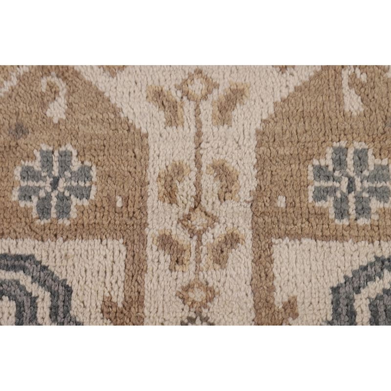 Khotan Indian Area Rug Handmade Wool Carpet - 8'0"x 10'1"