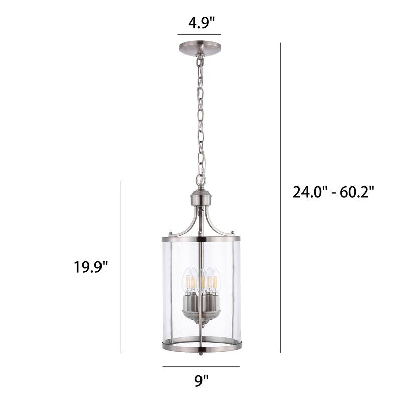 GetLedel 5-Light Glass Lantern Pendant