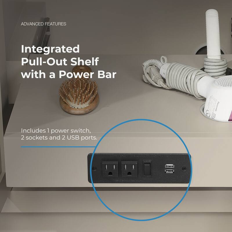 Athea Bathroom Vanity with White Engineered Marble Top