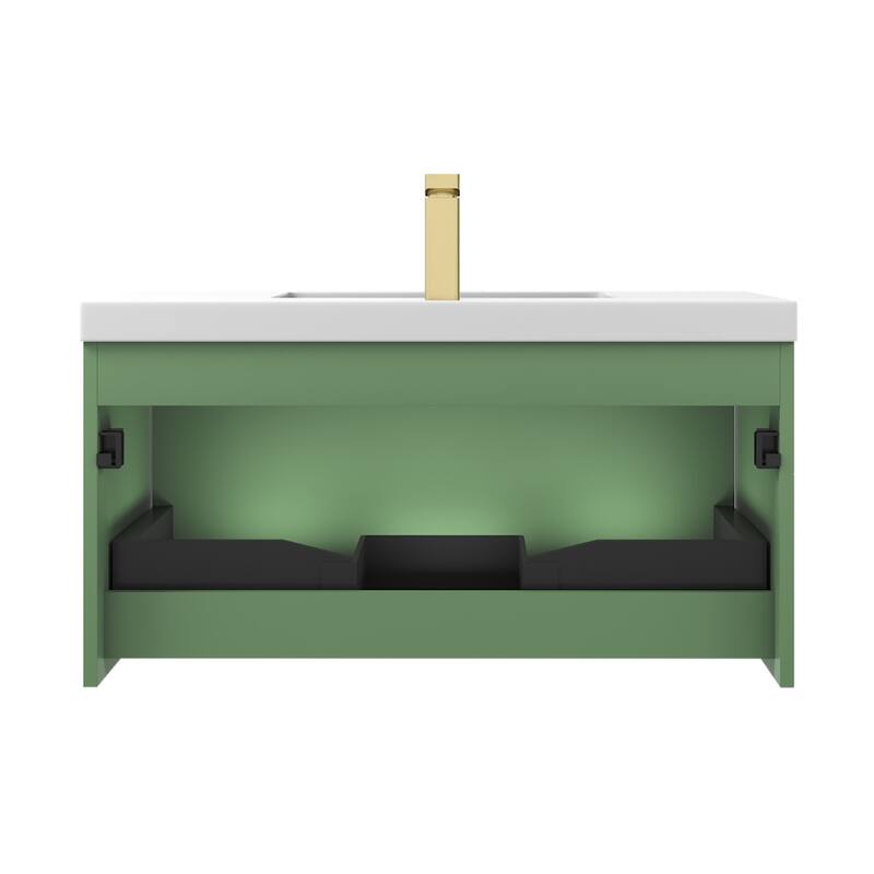 Floating Bathroom Vanity with Sink, Wall Mounted Vanity