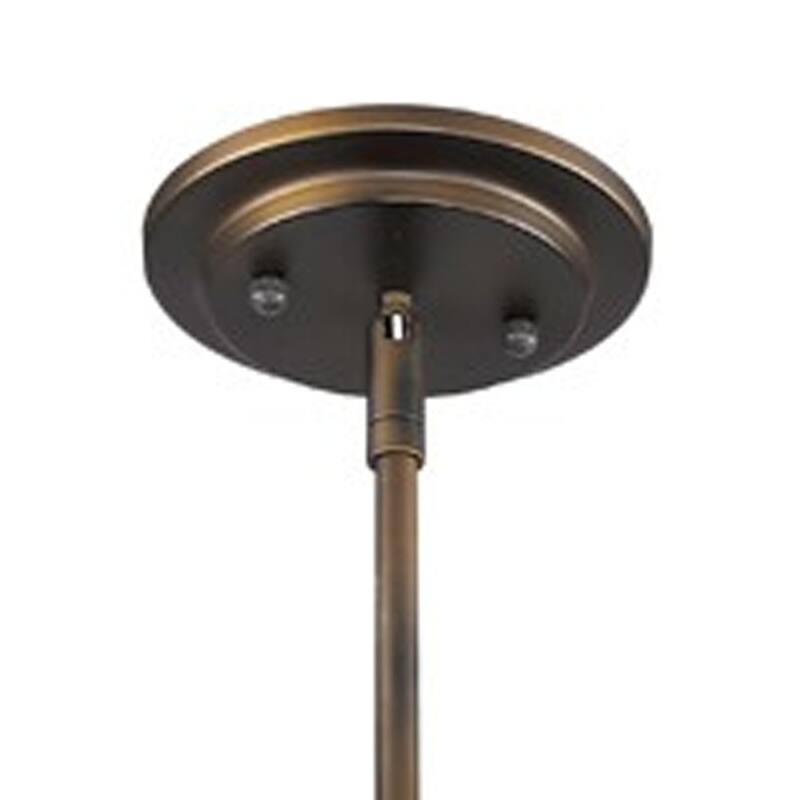HomeRoots Bronze Metal Hanging Light with Mesh Shade - 9' X '10.25' X '9