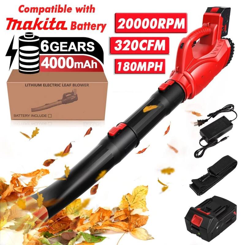 Cordless blade blowing machine