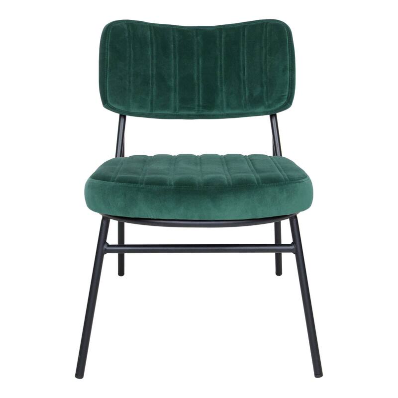 Marilane Modern Set of 2 Velvet Upholstered Accent Chairs with Sturdy Metal Legs for Home Office and Lounge Living Room