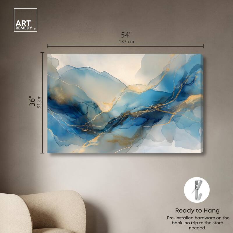 Postmodern Flow II Canvas by Art Remedy, Gallery Wrapped