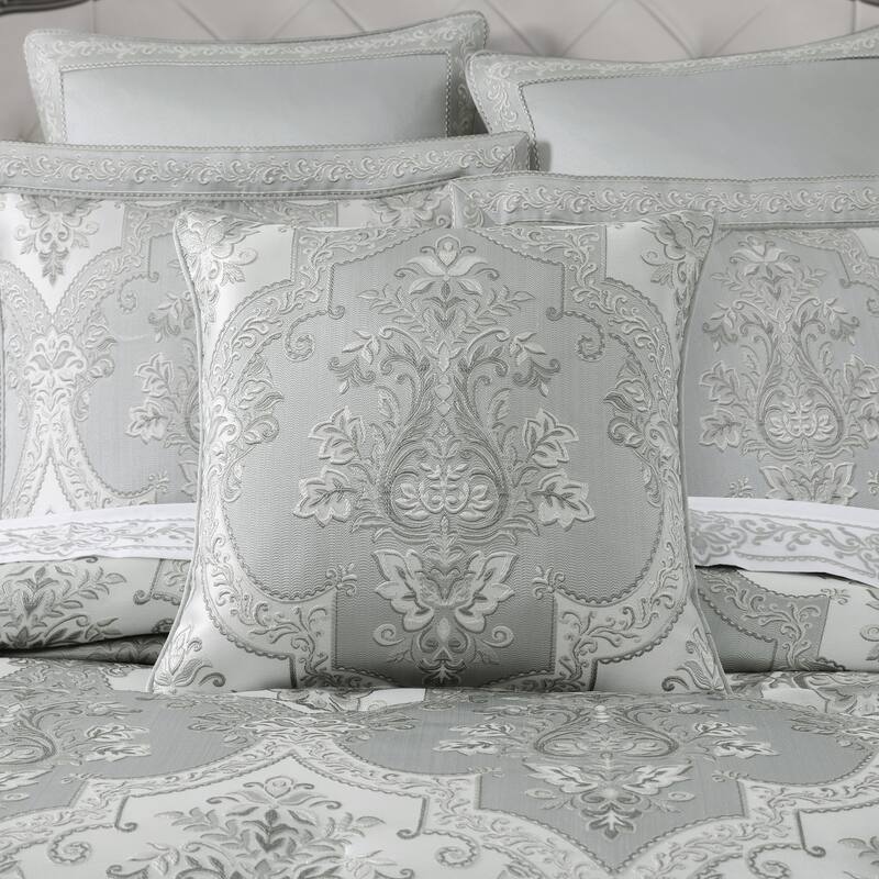 J. Queen New York Sondra 20" Square Decorative Throw Pillow - Accent - Polyester - Spa Blue