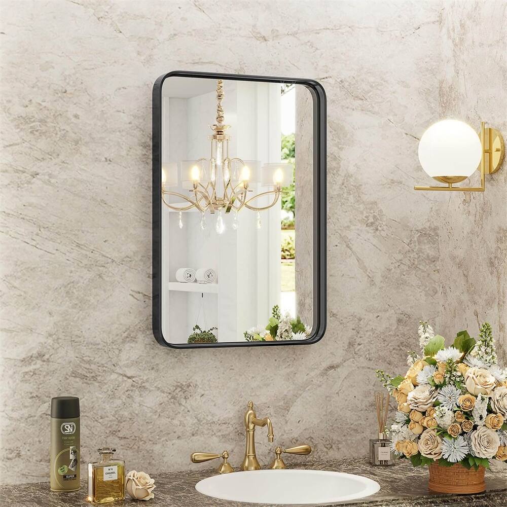 Bathroom Mirror Vanity Mirror,Aluminum Alloy Framed Wall Mirror