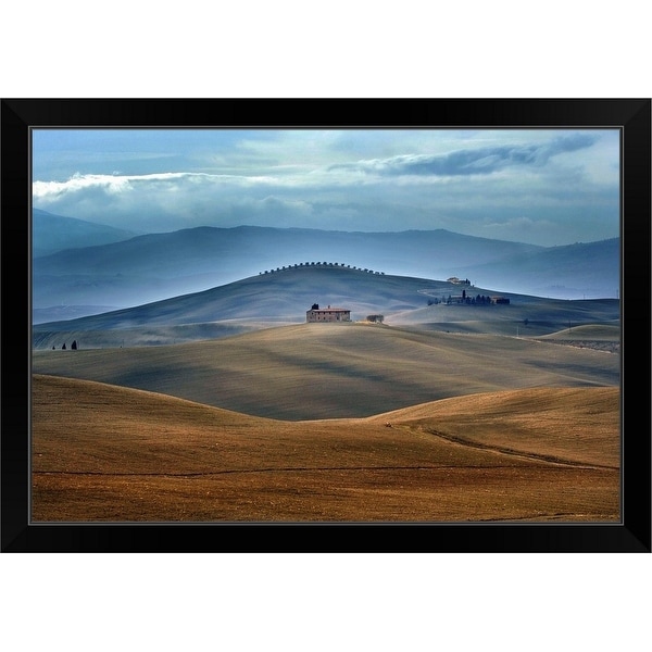 "In The Middle Of" Black Framed Print