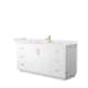 Option White, Gold Trim, White Quartz Top