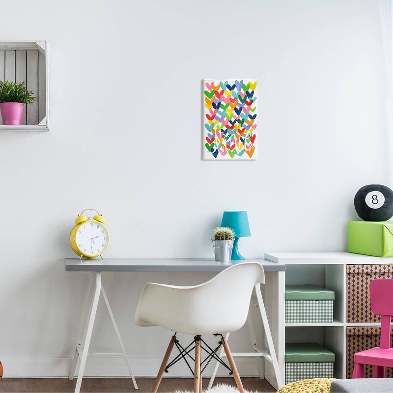 Stupell Whimsical Love Hearts Pattern Wall Plaque Art, Design by Alli Rogosich - Multi-Color