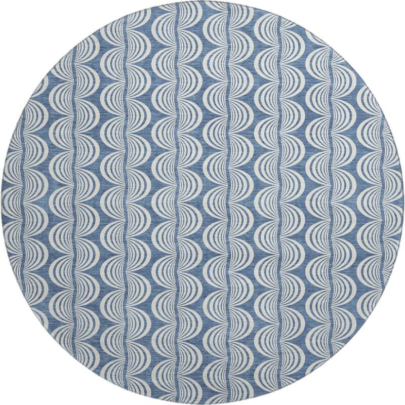 Premium Washable Super Soft Transitional Scallop Mayfield Rug