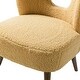 preview thumbnail 14 of 34, Dulcinea Ullna Lambskin Sherpa Upholstery Accent Chair by HULALA HOME