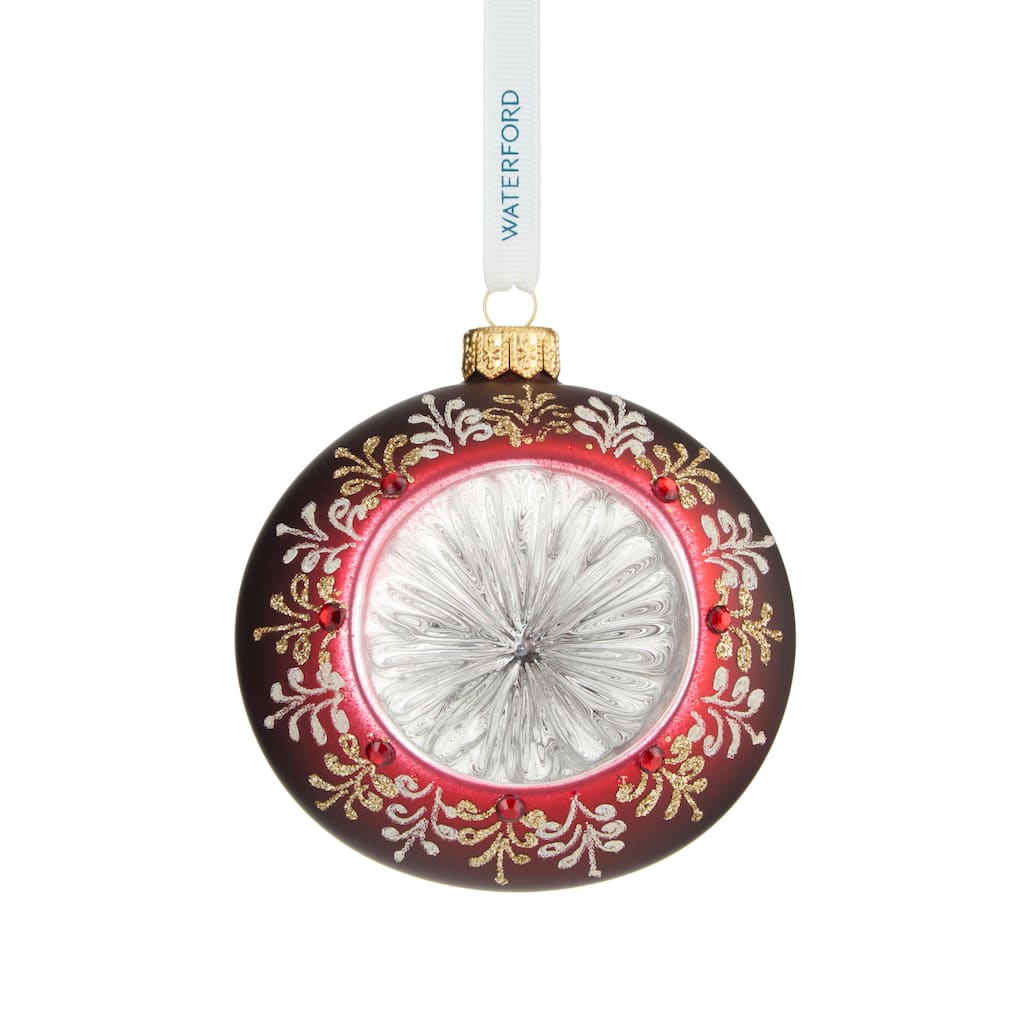 Waterford Holiday Heirlooms Ember Laurel Bauble