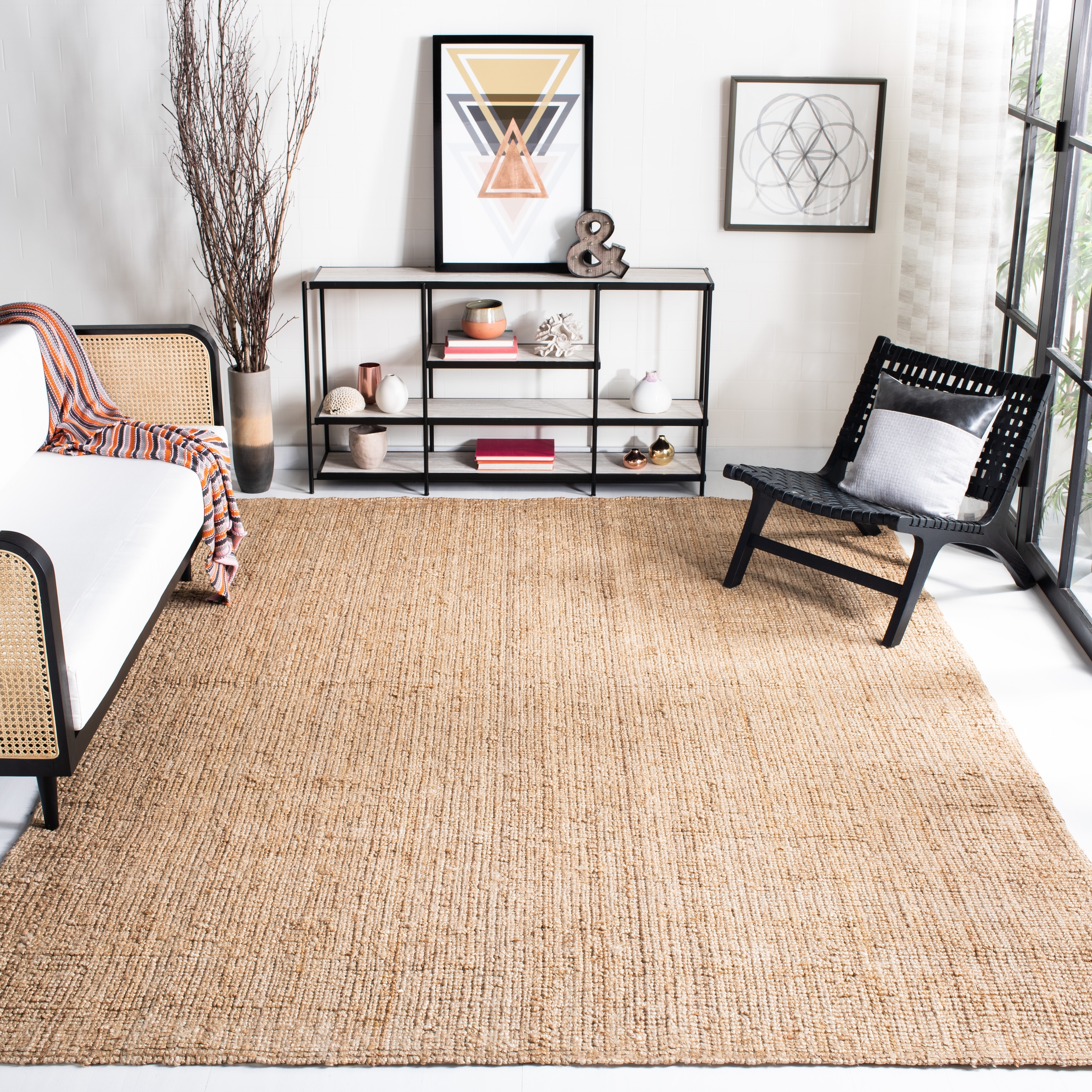 SAFAVIEH Handmade Natural Fiber Nihada Casual Solid Jute Rug