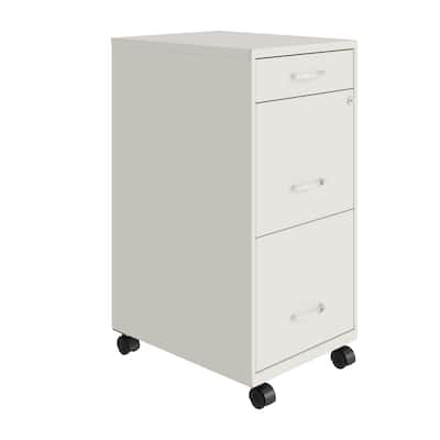 Space Solutions 18" Deep 3 Drawer Metal File Cabinet