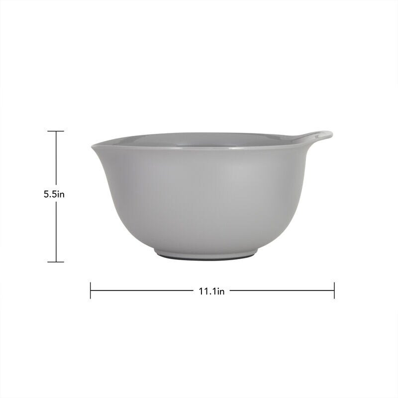 KitchenAid Ceramic Black White Nesting Mixing Bowl Set 3 Piece - Ruby Lane