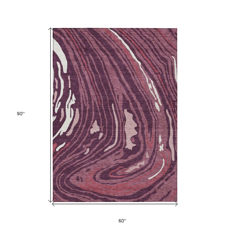 HomeRoots Abstract Transitional Rectangle Outdoor Rug