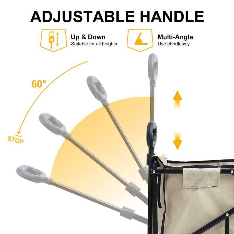 Foldable Heavy Duty Garden Camping Beach Cart Trolley Cart