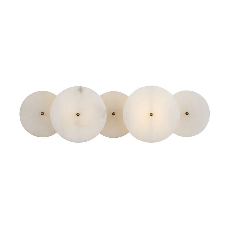 Cosmos 2-Light 20.5-Inch Real Alabaster Stone Bath Fixture