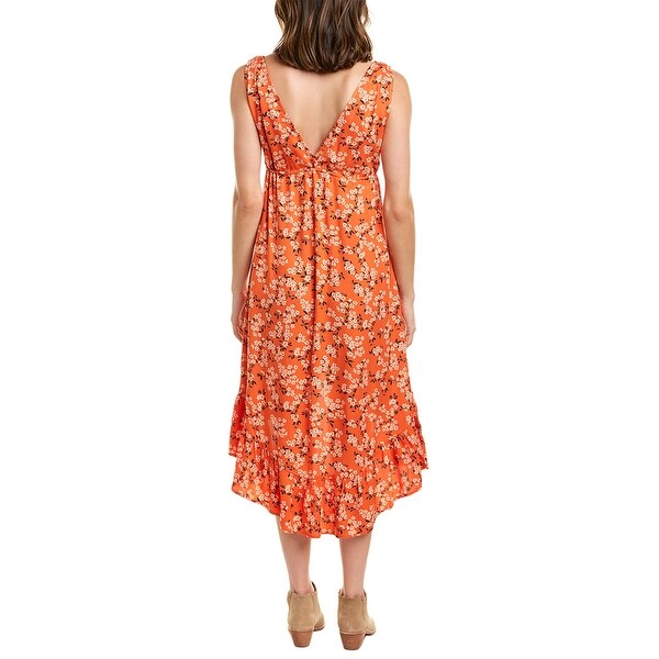 drawstring maxi dress