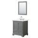 Option Dark Gray, Chrome Trim, Giotto Quartz Top