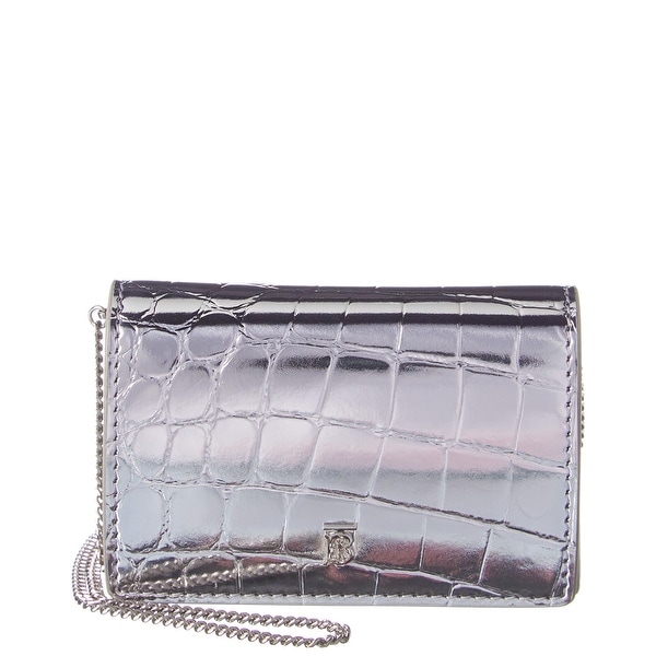 burberry jessie leather wallet on chain