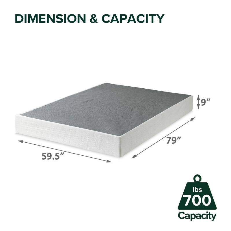 Priage by ZINUS 9 Inch Metal Smart BoxSpring® with Quick Assembly