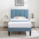 preview thumbnail 4 of 70, Kids Bed Frame, Height Adjustable Upholstered Bed, Twin Size Bed Set of 2