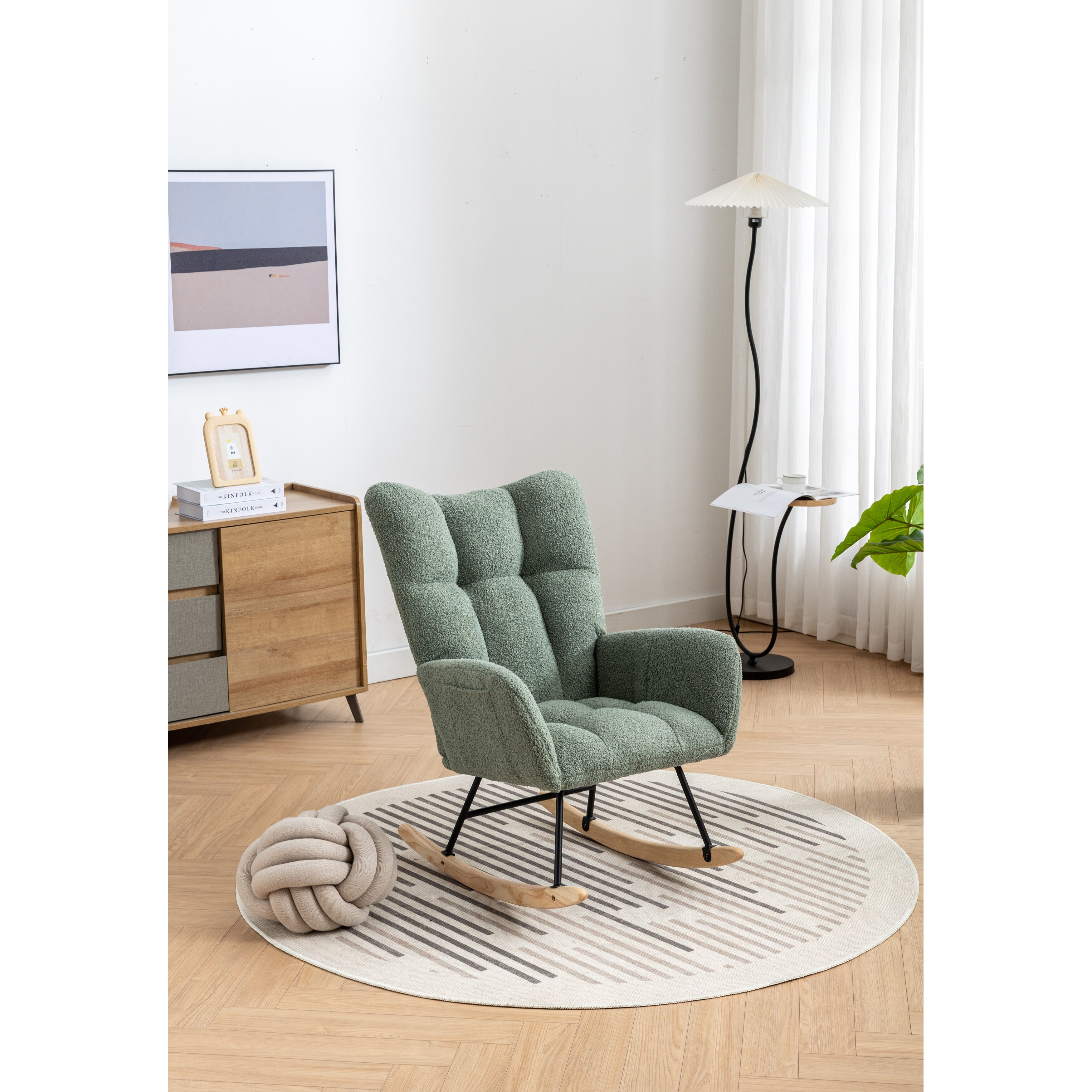 Wingback clearance glider rocker