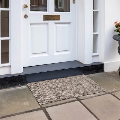 Machine Washable Indoor/ Outdoor Chantille Stripe Blocks Rug