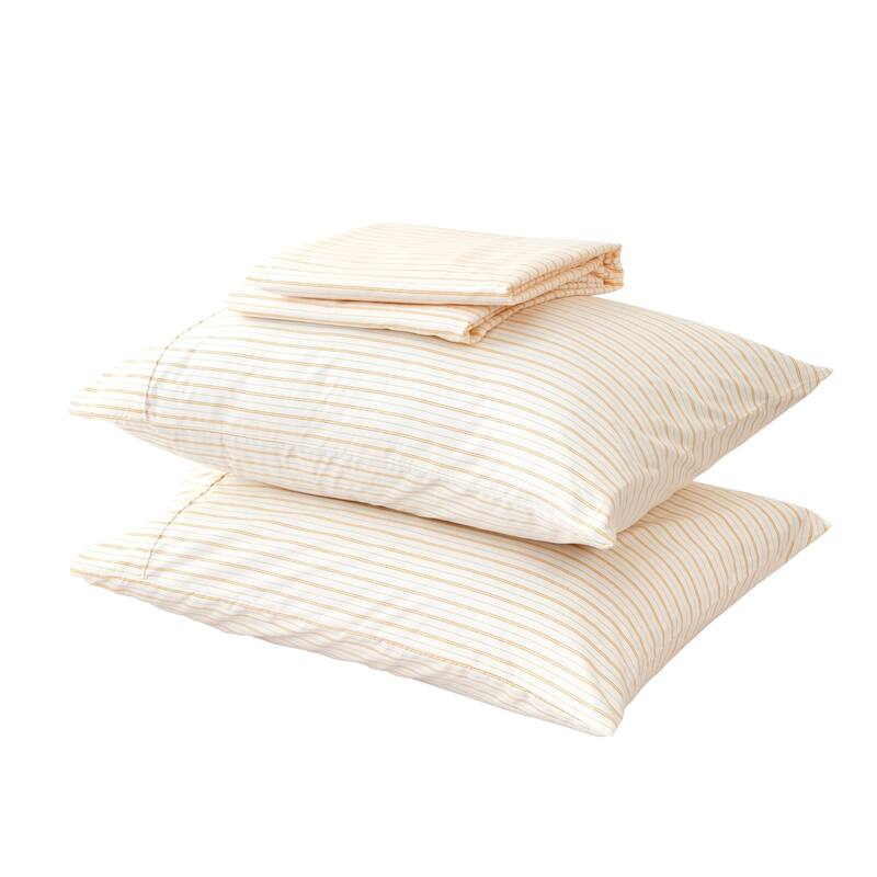 Premium Striped Microfiber Sheet Set