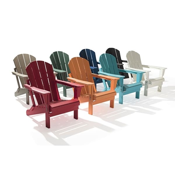 Laguna Folding Recycled Plastic Adirondack Chairs Set Of 2 On Sale Overstock 21258012