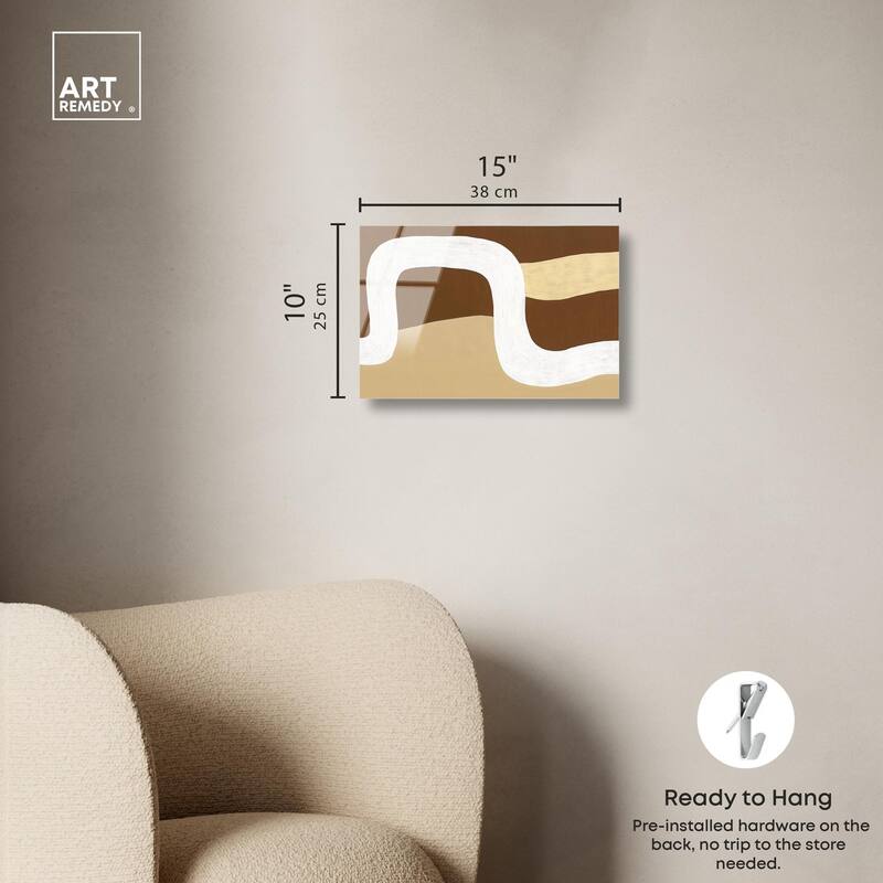 Minimal Wavy II Acrylic by Art Remedy, Ready to Hang