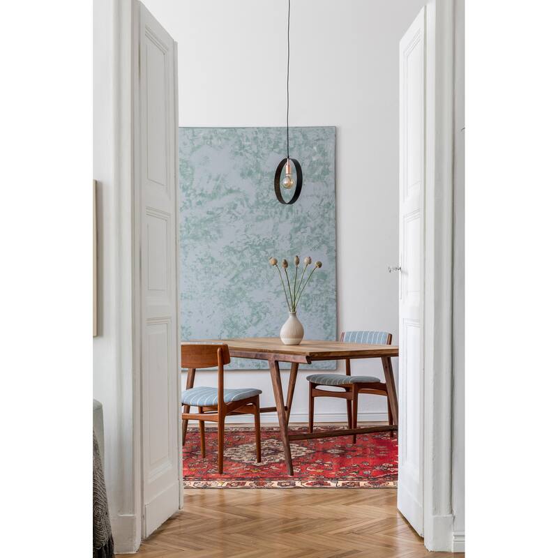 ECARPETGALLERY Hand-knotted Andelz Red Wool Rug - 3'10 x 9'9