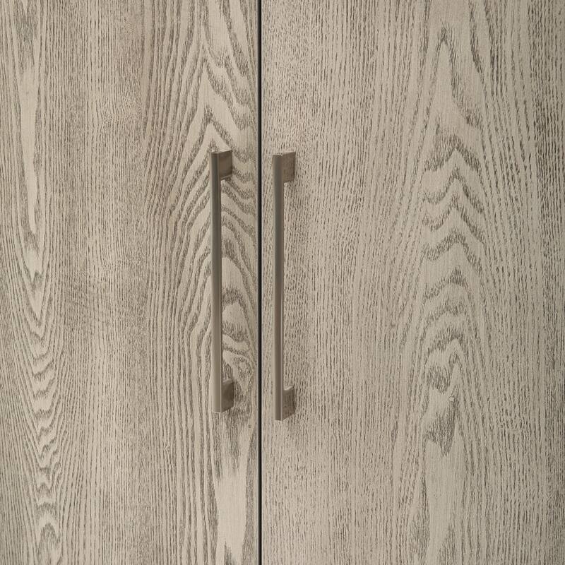 Modern Storage Cabinet with 4 Metal handles, 4 Shelves and 4 Doors for Hallway, Entryway, Living room
